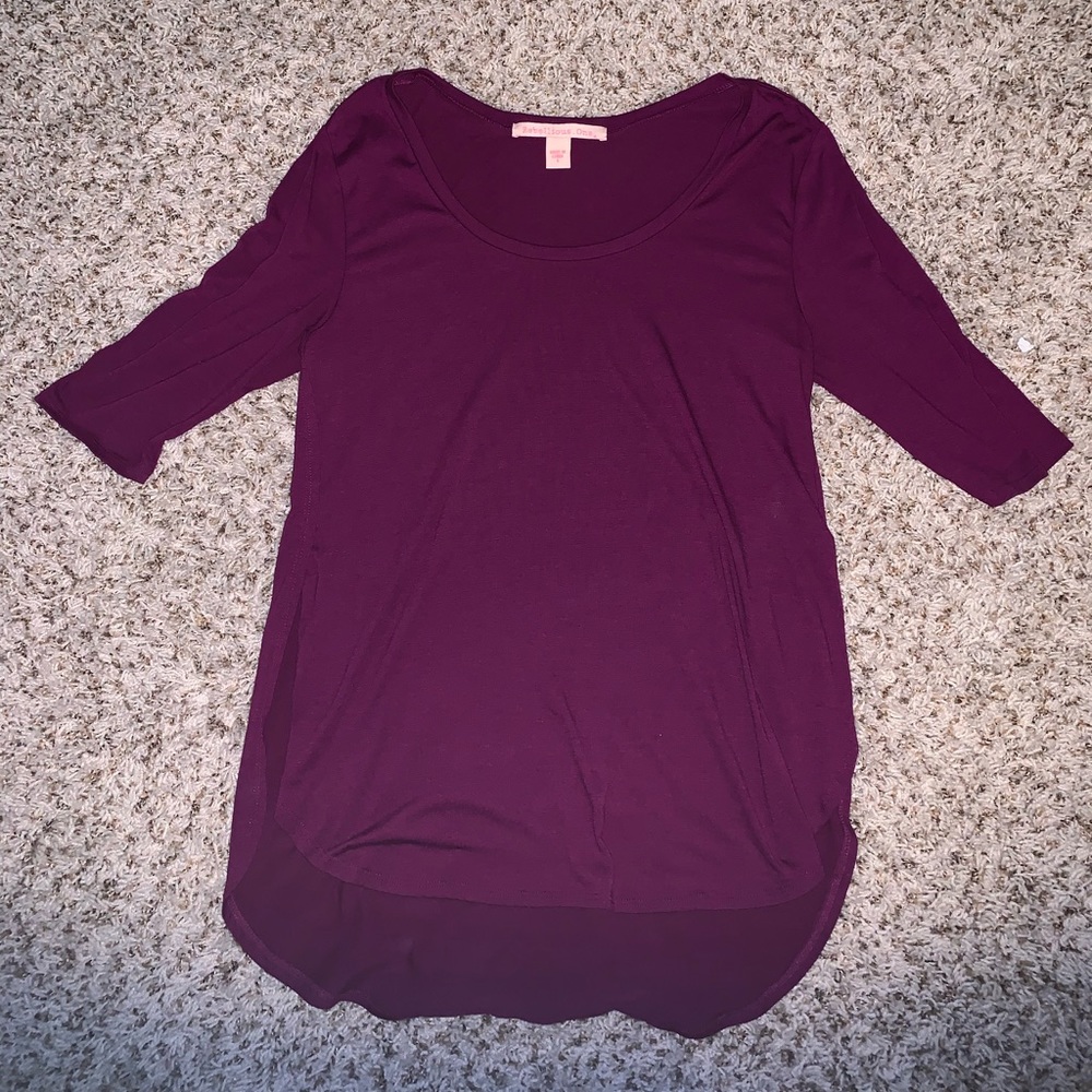 Quarter Sleeve Magenta Soft Shirt